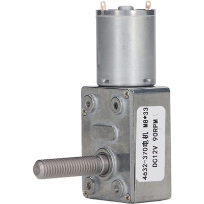 DC Reductiemotor 4632‑370 90RPM M8 X 33mm Geluidsarm Hoge Nauwkeurigheid Wormwielmotor DC12V
