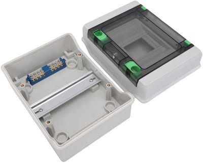 Stroomonderbreker Behuizing - Elektrische Buitenkast - Buiten Elektra - IP66 Waterdicht - 5-weg - Grijs