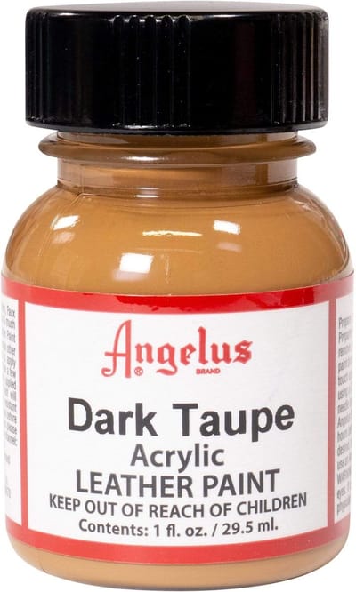 Angelus Leather Acrylic Paint - textielverf voor leren stoffen - acrylbasis - Dark Taupe - 29,5ml