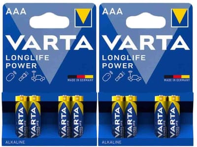 Varta Longlife Power Alkaline Batterijen AAA - 2 x 4 stuks - Voordeelverpakking