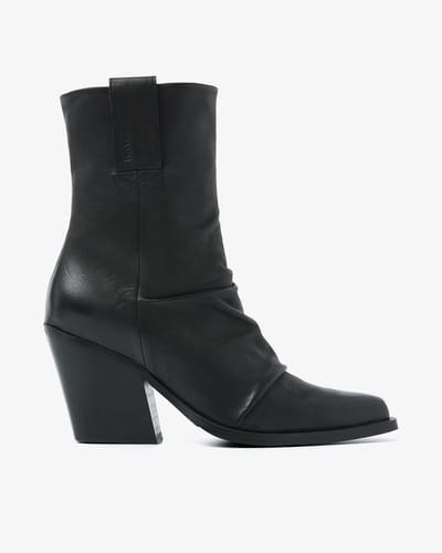 VIA VAI Gioia Stella Enkellaarsjes Dames - Leer - Zwart - Maat 39
