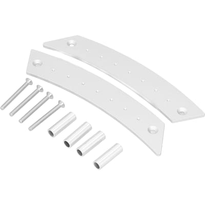 1 Paar Binnenportier Trekhandgreep Aluminiumlegering Binnenportierhandgreep Vervanging AutoaccessoireZilver zilver