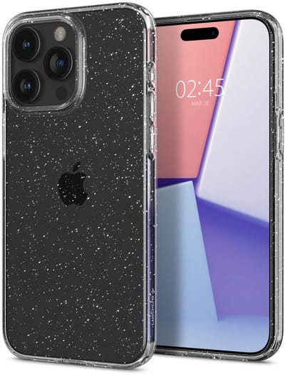 Hoesje voor iPhone 15 Pro Max Spigen Liquid Crystal Glitters Transparant