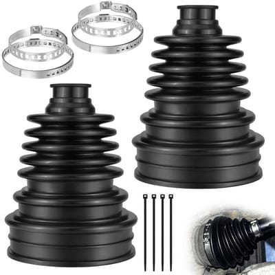 Dailygoods- Asmanchet Flexibel - CV-manchetreparatieset - 2 Stuks - Rubber - Bescherming Gewrichten - Geschikt voor 19-24 mm Assen - Cv-manchet