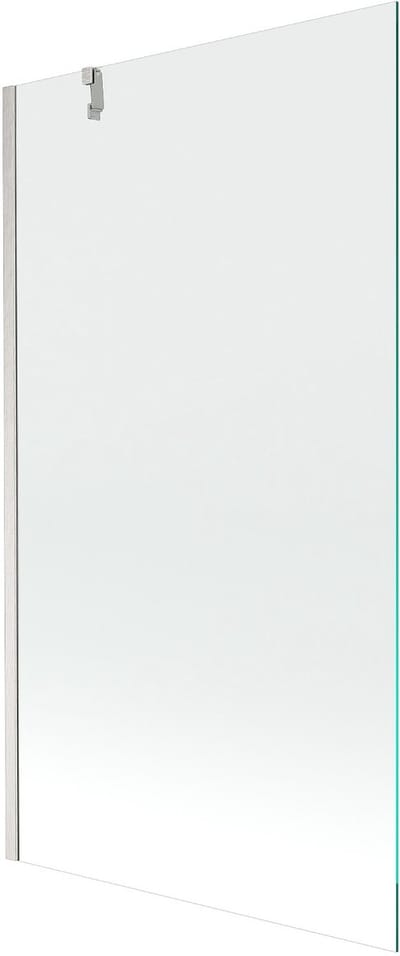 Mexen Next badwand scherm 1-delig 100 x 150 , transparant, geborsteld nikkel - 895-100-000-00-00-97