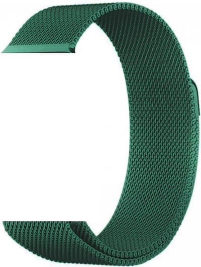 New Age Devi - Milanees Geschikt voor Apple watch 123456 - 38mm 40mm RVS - Mint Groen - magneetsluiting - gemaakt van rvs