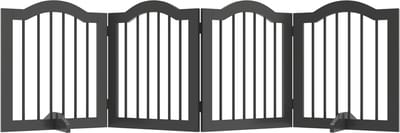 PawHut Huisdierenhekje MDF, hout 208L x 29,5B x 61H cm Zwart