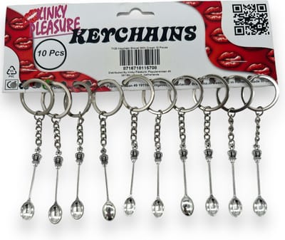 Royal Spoon Schep Sleutelhangers - Set van 10 Stuks