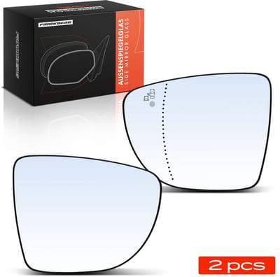 Frankberg 2x Spiegelglas Buitenspiegel Voor voor Renault Clio IV