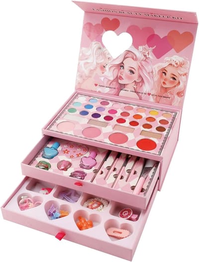 Kinder Make-up Set - Fantasie Speelset - Feestjes en School - Wasbaar en Herbruikbaar - 25 x 175 cm - Meerkleurig