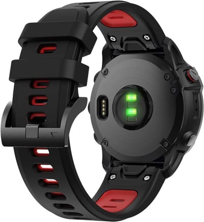 Silicone Horlogeband 22mm Geschikt voor Garmin S60/S62 en Instinct, Sportieve Vervangband voor D2 Delta en Epix 2