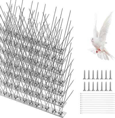 Effectieve Vogelwering: 7 Sets Vogelspikes van 25 cm voor Tuin en Daken