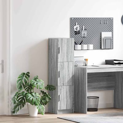 vidaXL - Highboard - Grijs - Sonoma - 31.5 - x - 32 - x - 122.5 - cm