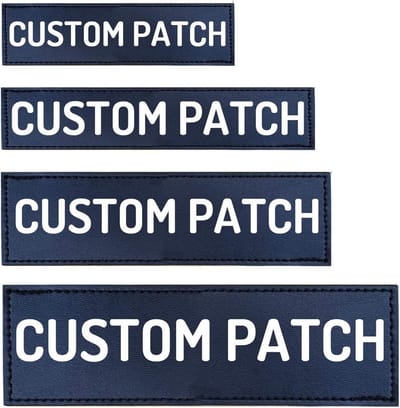 Aangepaste naampatch voor hondenvest en harnassen - Gepersonaliseerde haakpatches (set van 2)