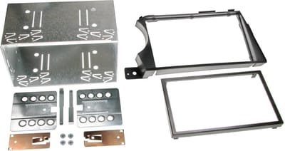 2-DIN Paneel geschikt voor SsangYong Actyon (CJ) 2006 - Kleur: Zwart