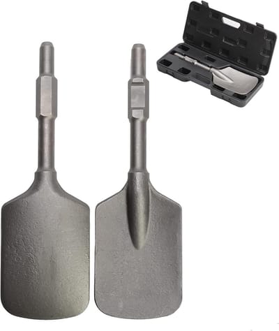 Klei Spade Met 1-1/8" Zeskant Schacht voor Elektrische Breekhamer - Betonbeitel