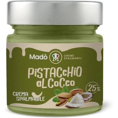 Pistache Kokoscrème 25% Mado 200g Italiaanse Kokos Pistache Pasta