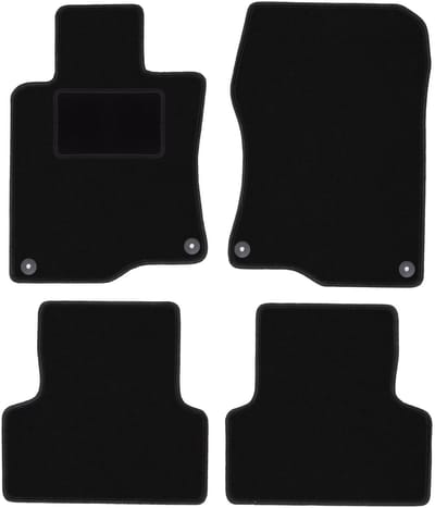 Zwarte veloursmatten voor: Honda Accord VIII sedan, stationwagen, tourer (2008-2015)