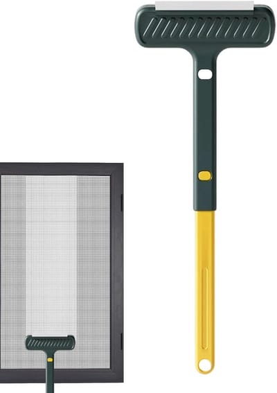 Reinigingstool - 2-in-1 Multifunctioneel voor Nat en Droog Gebruik - Horrenborstel voor Terras, Deur, Glas, Huis, Appartement, Slaapkamer en Serre