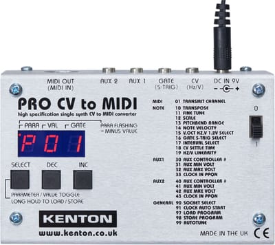 Kenton Pro CV to MIDI - MIDI-tool voor keyboards