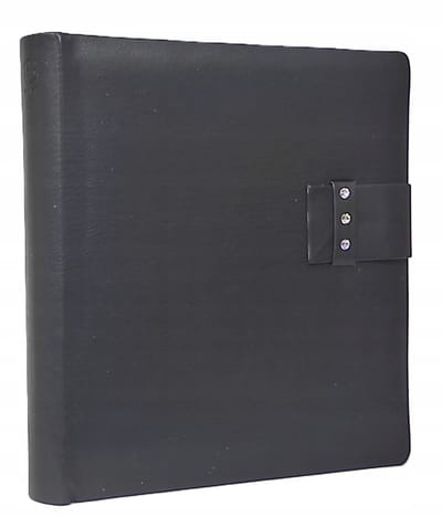 Henzo Traditioneel Fotoalbum 35 kaarten, Zwart, Kunstleer