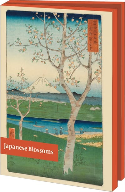 Bekking & Blitz - Wenskaartenmapje - Set wenskaarten - Kunstkaarten - Museumkaarten - Uniek design - 10 stuks - Inclusief enveloppen - Aziatische kunst - Japanse Bloesems - Japanese Blossoms - The Fitzwilliam Museum Cambridge