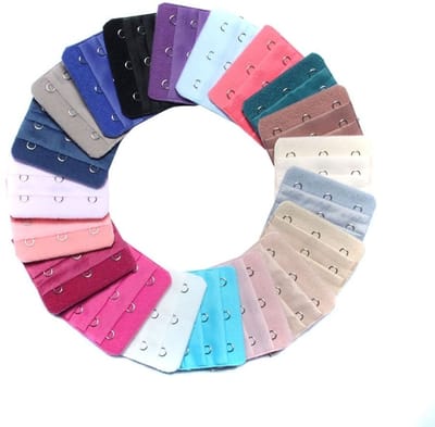 Dailygoods- BH Extender 3 Haakjes - 10 Stuks - Verstelbaar - Comfort - Verschillende Kleuren - 3 x 3 Haken - Bh Verlenger