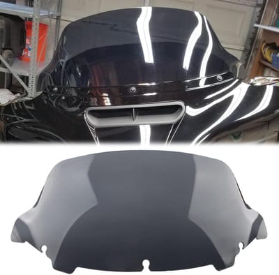 Motorfiets Voorruit - Windscherm Deflector - Motorrijden Beschermen - ABS Kunststof - 10 inch - Grijs