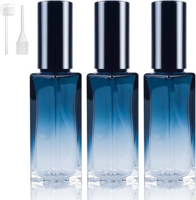 Set van 3 Navulbare Parfumflacons van 10ML, Lege Parfumflessen met Atomizer en Trechter voor Dames en Meisjes, Perfect voor Reizen en Dagelijks Gebruik