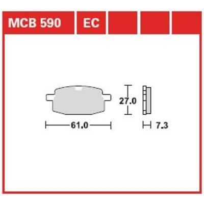 Remblokset TRW MCB590EC