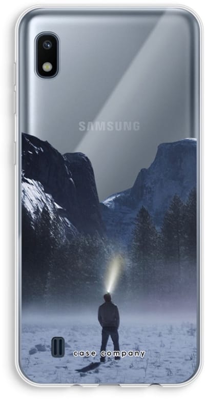 Hoesje geschikt voor Samsung Galaxy A10 hoesje - Wanderlust - Soft Cover Telefoonhoesje - Bescherming aan alle Kanten en Schermrand