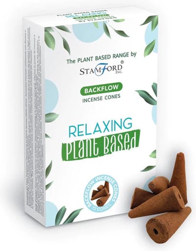 Backflow Wierook kegels - Relaxing - 12 Stuks - Plantaardig - Vegan - Plant Based - Incense Cones - Waterval Wierook