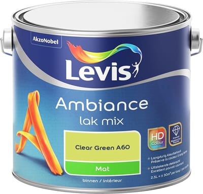 Levis - Ambiance Lak Mat Mix - Clear Green A60 - Mengverf - 2,5 L