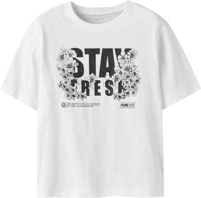 NAME IT - NKFDITTESLIA SS NREG TOP BOX - Meisjes - T-shirts