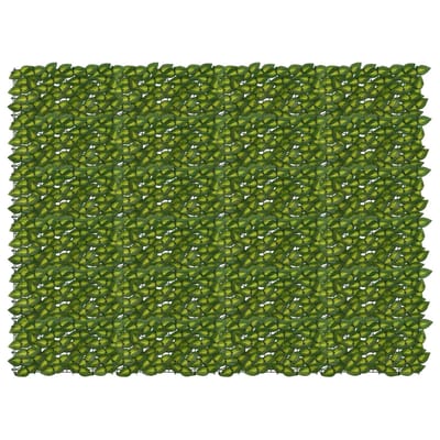 vidaXL - Balkonscherm - met - bladeren - Groen - en - Geel - 200 - x - 150 - cm