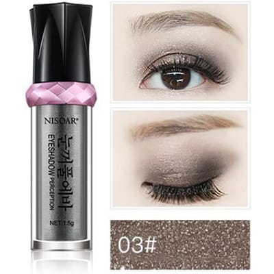 Glanzende, langdurige waterdichte glanspigmentpoeder Nude Mineral Eye Shadow Highlight Roll-on Cosmetic 3