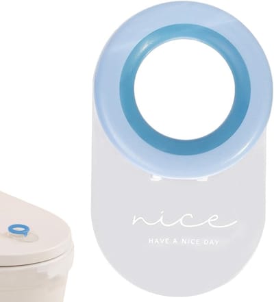 Toiletdeksel Lifter - Handgreep toilet - Hygiënisch gebruik - Minimaliseert contact - 8x4.5 cm - Blauw