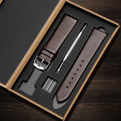 12 14 15 16 17 18 19 20 21 22 mm Bracelet de montre en cuir véritable noir marron ultra fin souple grain uni Accessoires pour hommes et femmes 18mm black