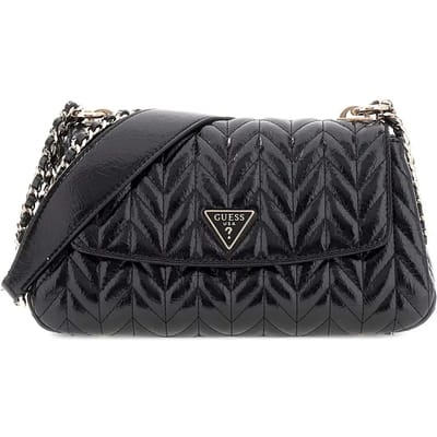Handtas in handtassenlook met labelapplicatie model 'CHERYL'