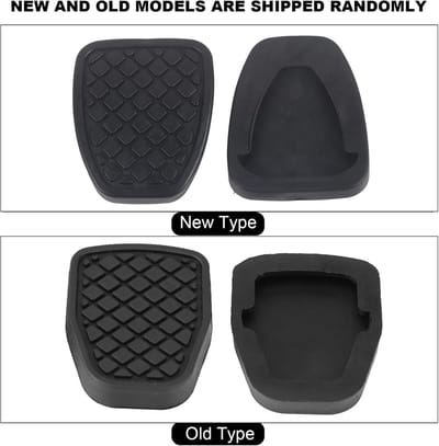 Rempedaal Pads - Autopedalen - Veilige Controle - Duurzaam Rubber - 7.5x5.3cm - Zwart