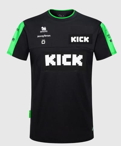 Stake F1 Team Kick Sauber - Official - Team T-shirt - Heren - Zwart - Maat L