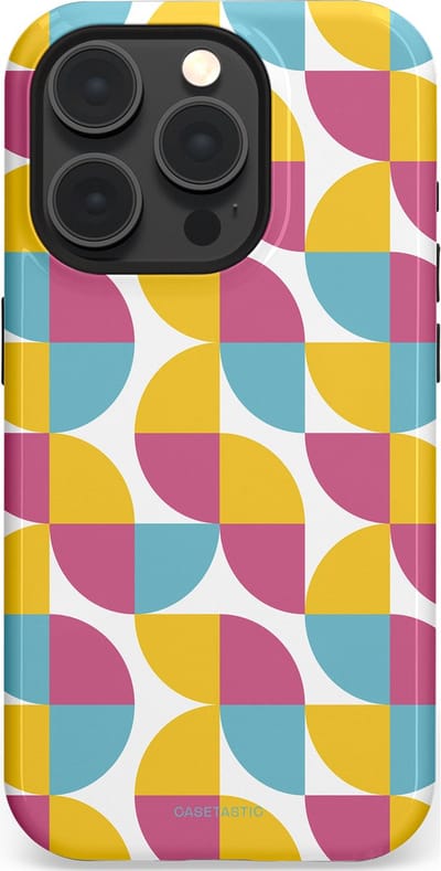 Casetastic Hoesje Geschikt voor Apple iPhone 15 Pro Magsafe - Stijlvolle Beschermende Duo-layer Case - Cirkeldroom