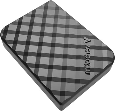 Verbatim Store 'n' Go Mini Diamond Portable SSD 512 GB, USB 3.2 Gen 1 met USB-C Adapter 1000MB/s, Compact 35g, High-Speed Data Transfer, Nero Backup Software, Voor PC & Mac, Zwart