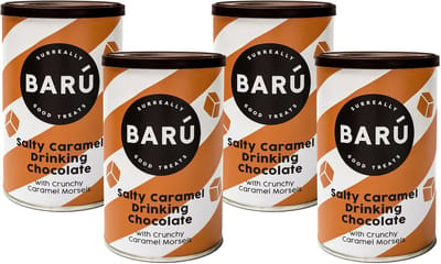 BARÚ Salty Caramel Drinking Chocolate - Instant Chocoladepoeder - 4 x 250g - 48 porties