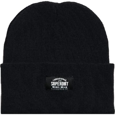Superdry Classic Knitted Muts Zwart 37-41 cm