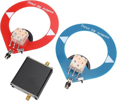 Lusantenne Set - Donut Antenne - Radio Ontvangst - Dubbele Frequentie - Blauw Rood