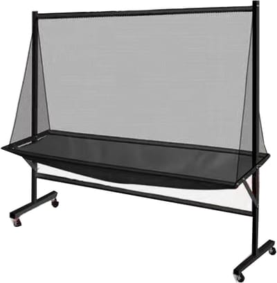 Tafeltennis Bal Vangnet - Pingpong Catcher - Training Oefenen - Efficiënte Balverzameling - 230cm x 45cm x 135cm - Zwart