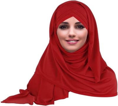 Dames Hoofddeksel - Muts Sjaal - Dagelijks Gebruik - Zacht Katoen - One Size - Rood
