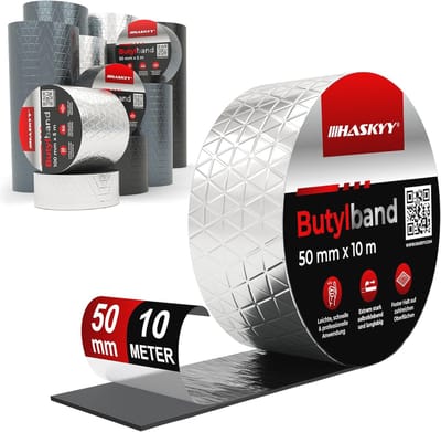 Universele Butylband 50 mm x 10 m - Reparatietape voor Dak, Camper en Meer