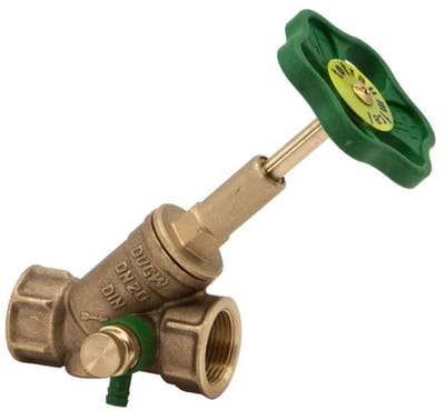 Schlösser Armaturen JS Vrijstroomventiel met mofaansluiting, met aftapping, met stijgende spindel, DN80, binnendraad 3'', DVGW gekeurd, 0015108000001